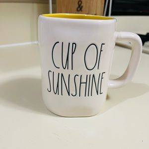Rae Dunn Cup Of Sunshine White & Yellow Ceramic Mug